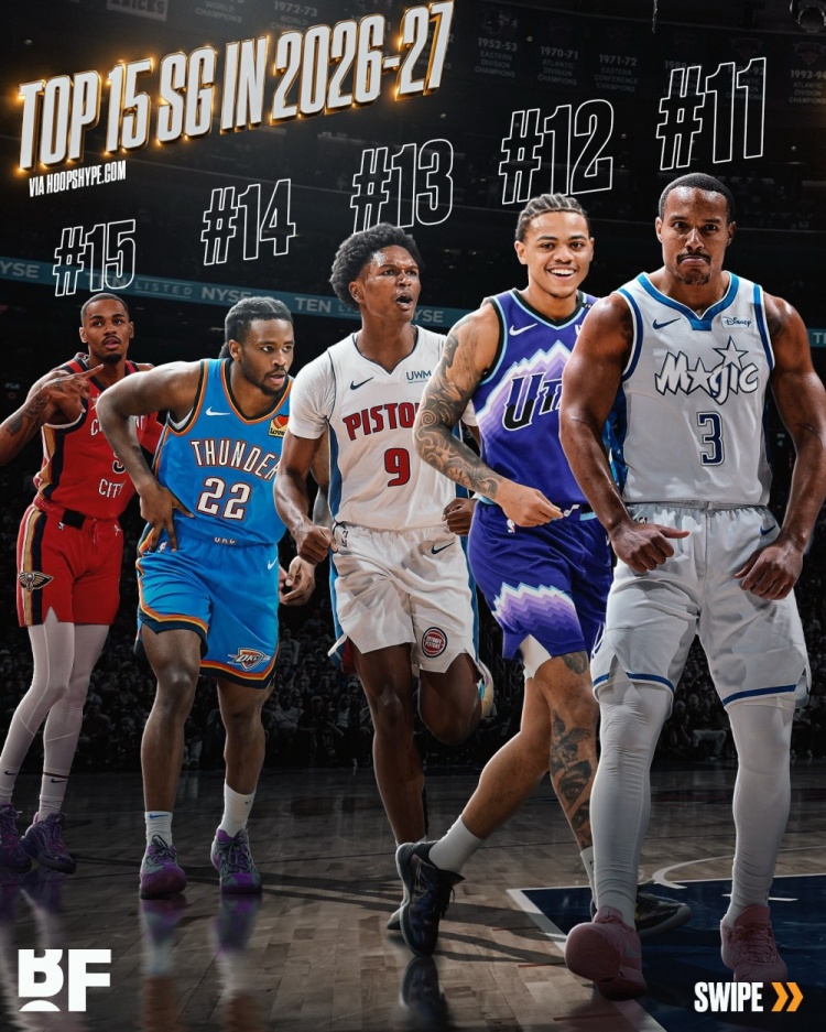 美媒评新赛季TOP15分卫!华子第1 米切尔第2 布克第3 阿门第4
